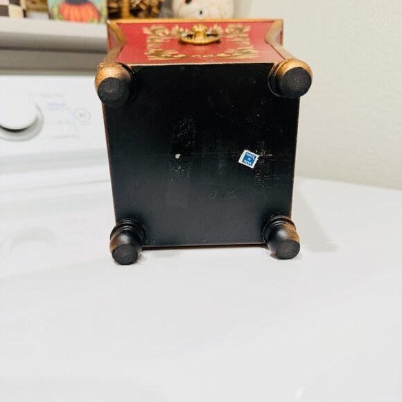 Vintage French Tole Flared Cachepot Planter with Lionheads - Picture 11 of 16